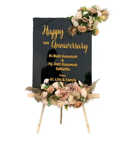 Papan Bunga Akrilik Wedding Garden Tangerang Selatan
